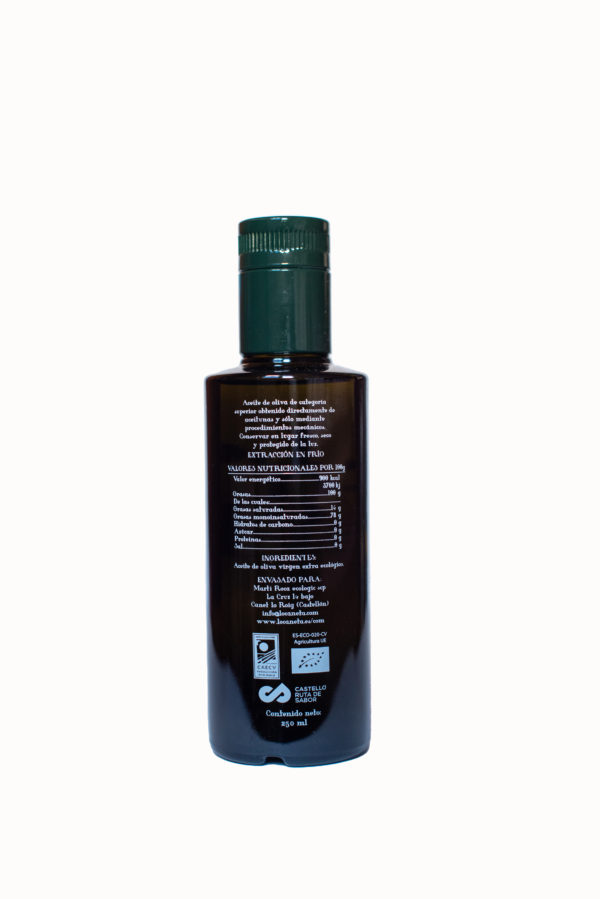 Botella Aceite Virgen Extra «Lo Canetà» 250 ML - Variedad Regués - Imagen 3
