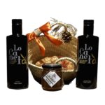 Cesta de Aceite Lo Canetà, almendras y miel de Las Dehesas